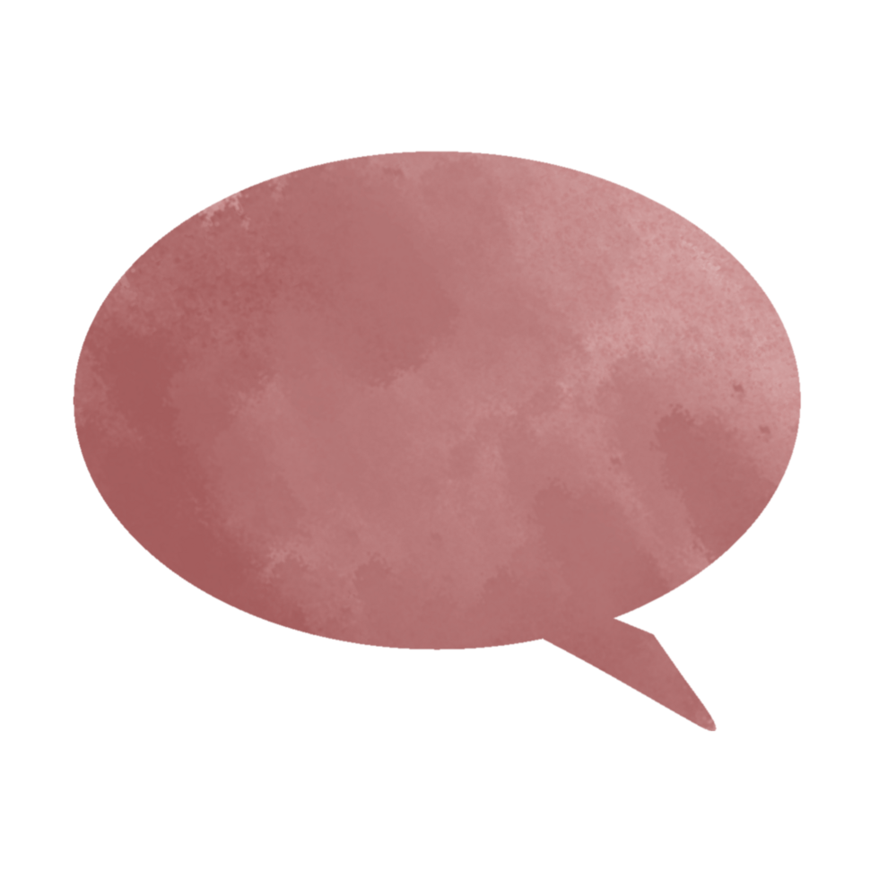 Speech bubble for dialog text circular shaped png