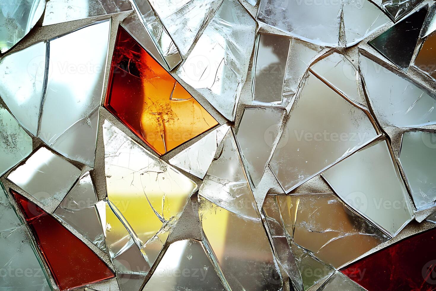 A broken mirror photo