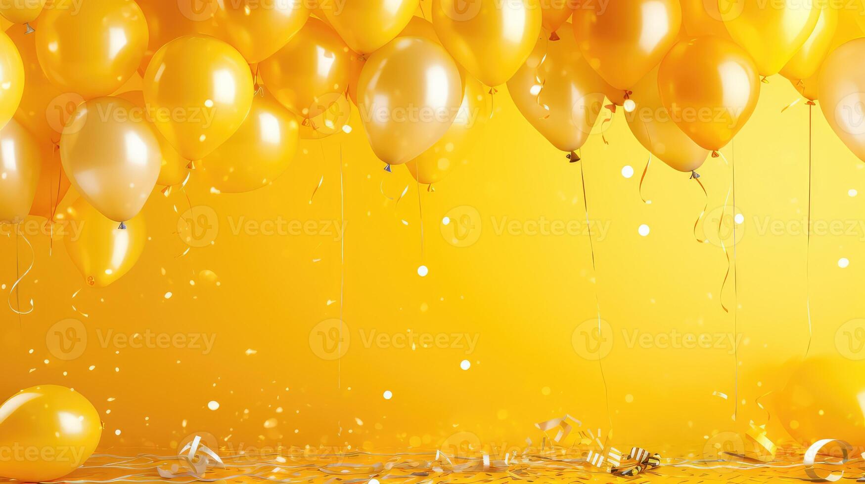 cheerful yellow birthday background photo
