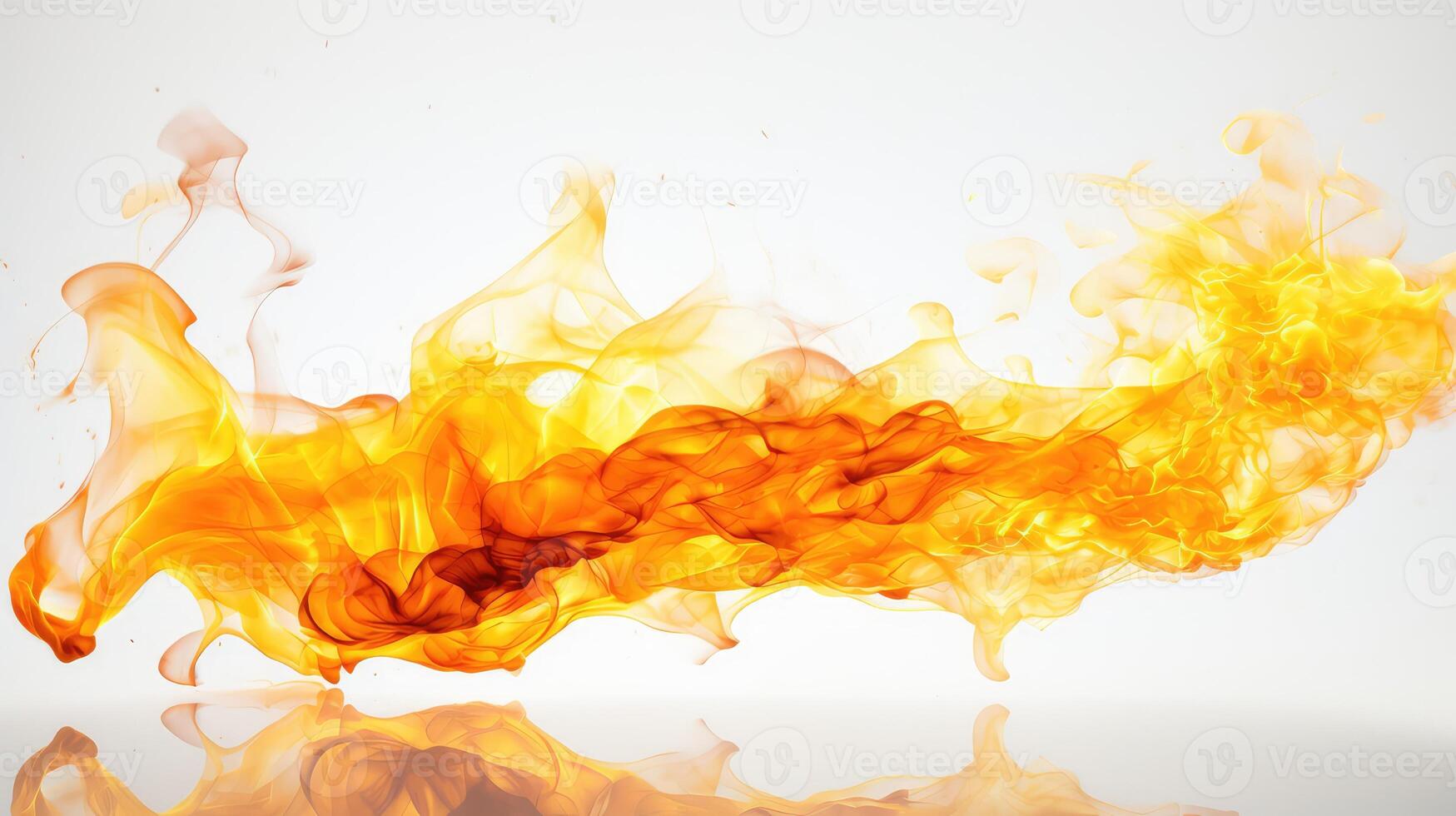 up fire flame white background photo