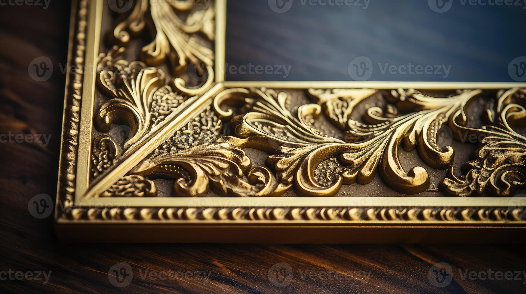 intricate gold photo frame