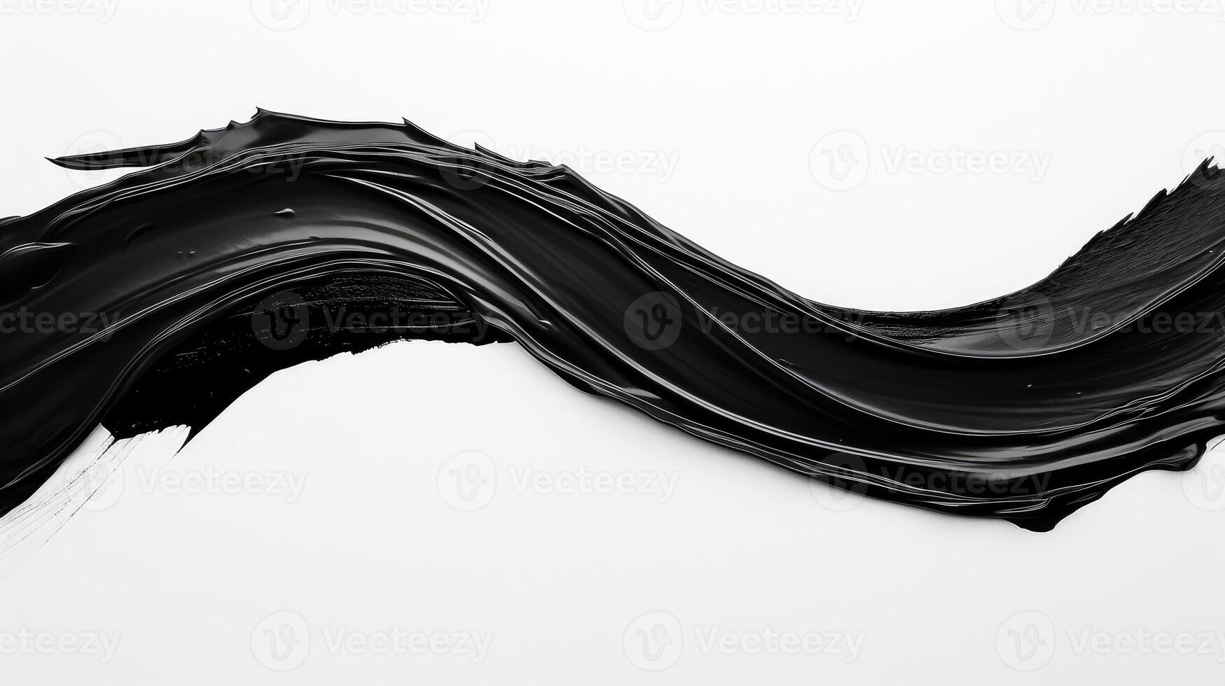 bold black paint strokes photo