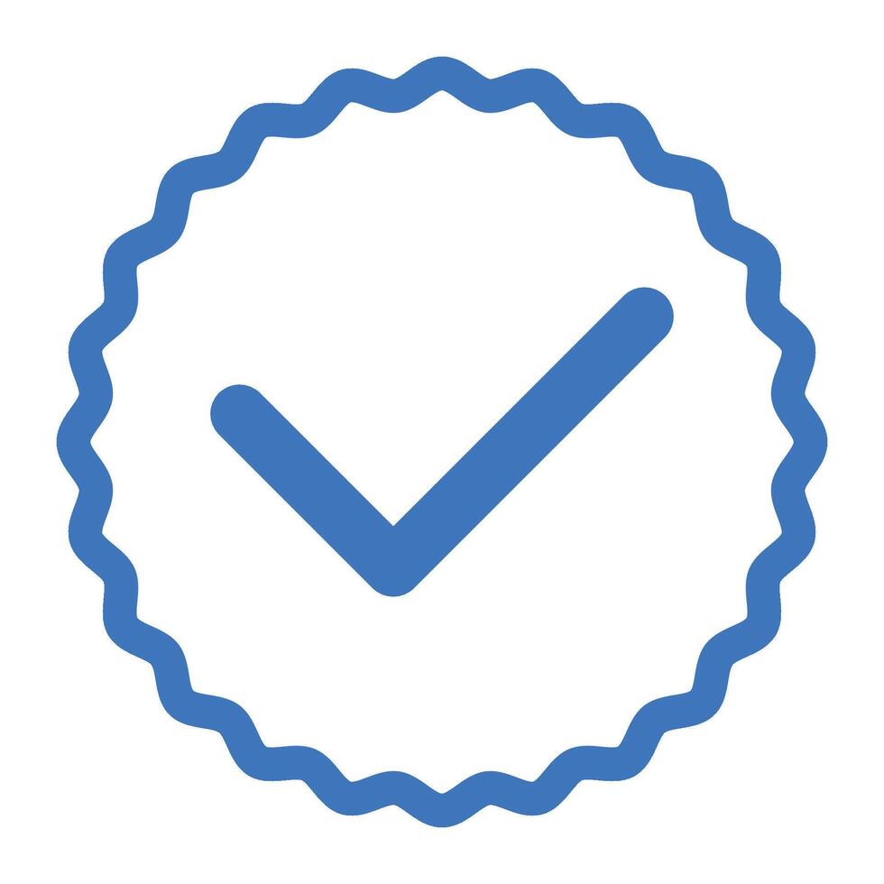 Verified Blue Tick Account vector