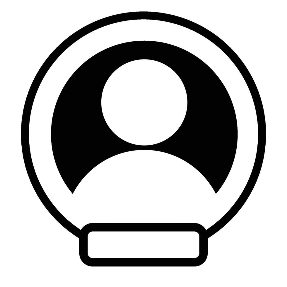 Live Streaming Account Profile Icon vector