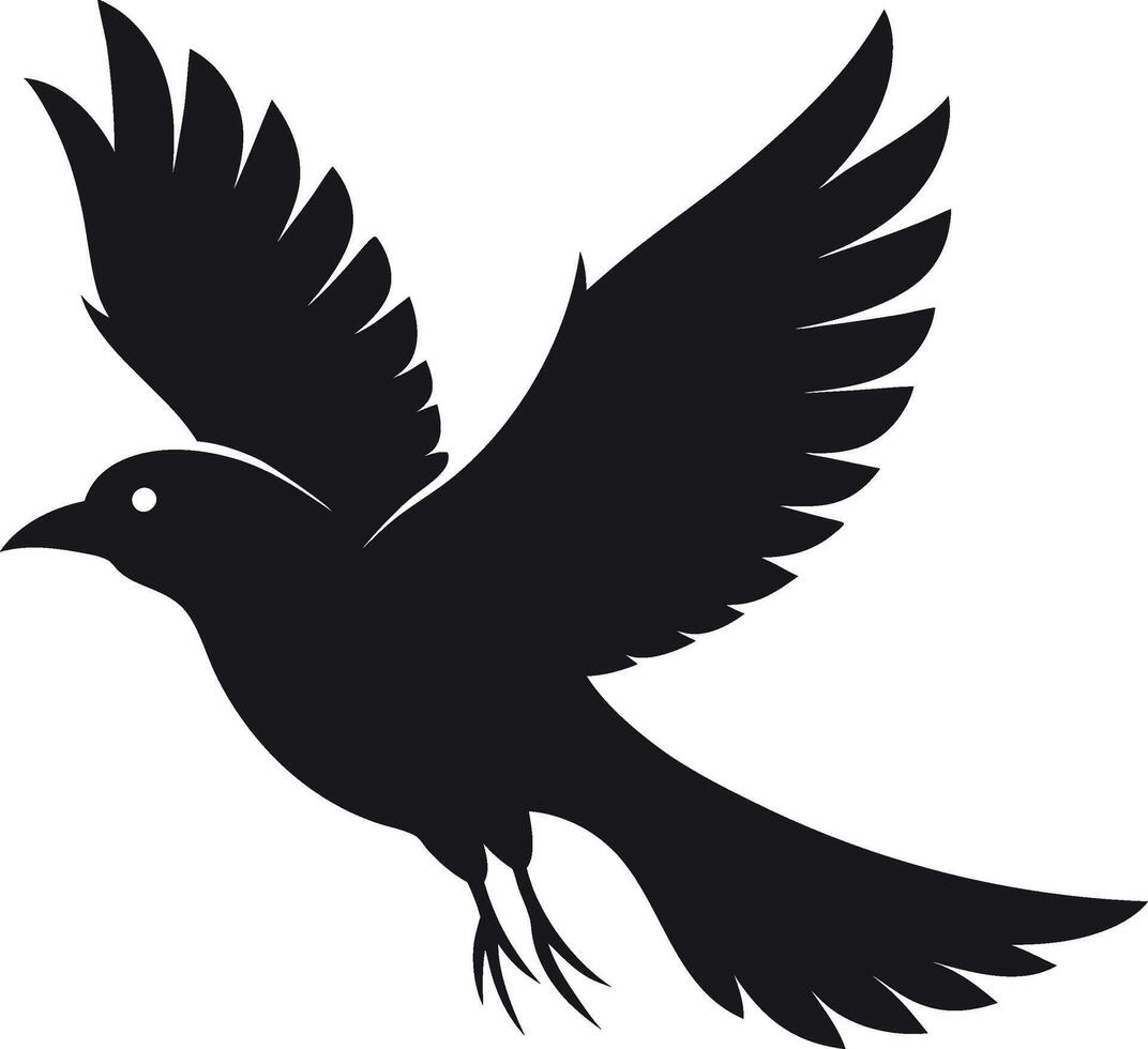 flying bird isolated on white background vector