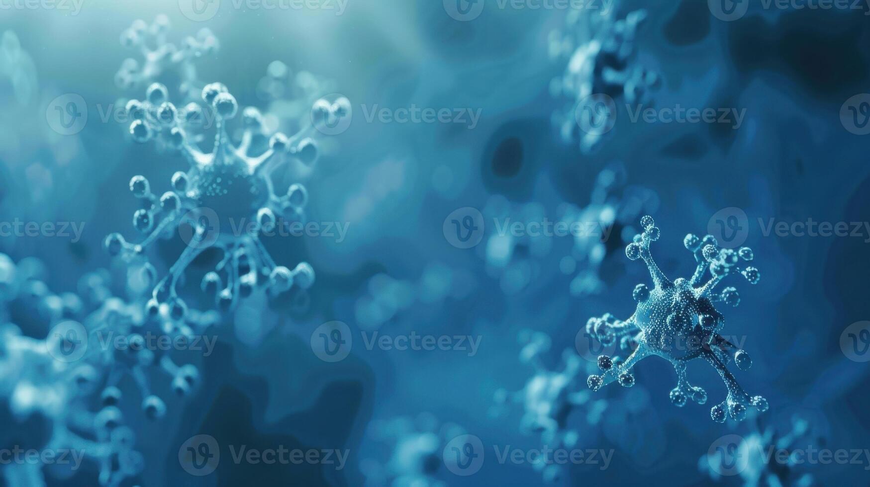 Blue Molecular Structure photo