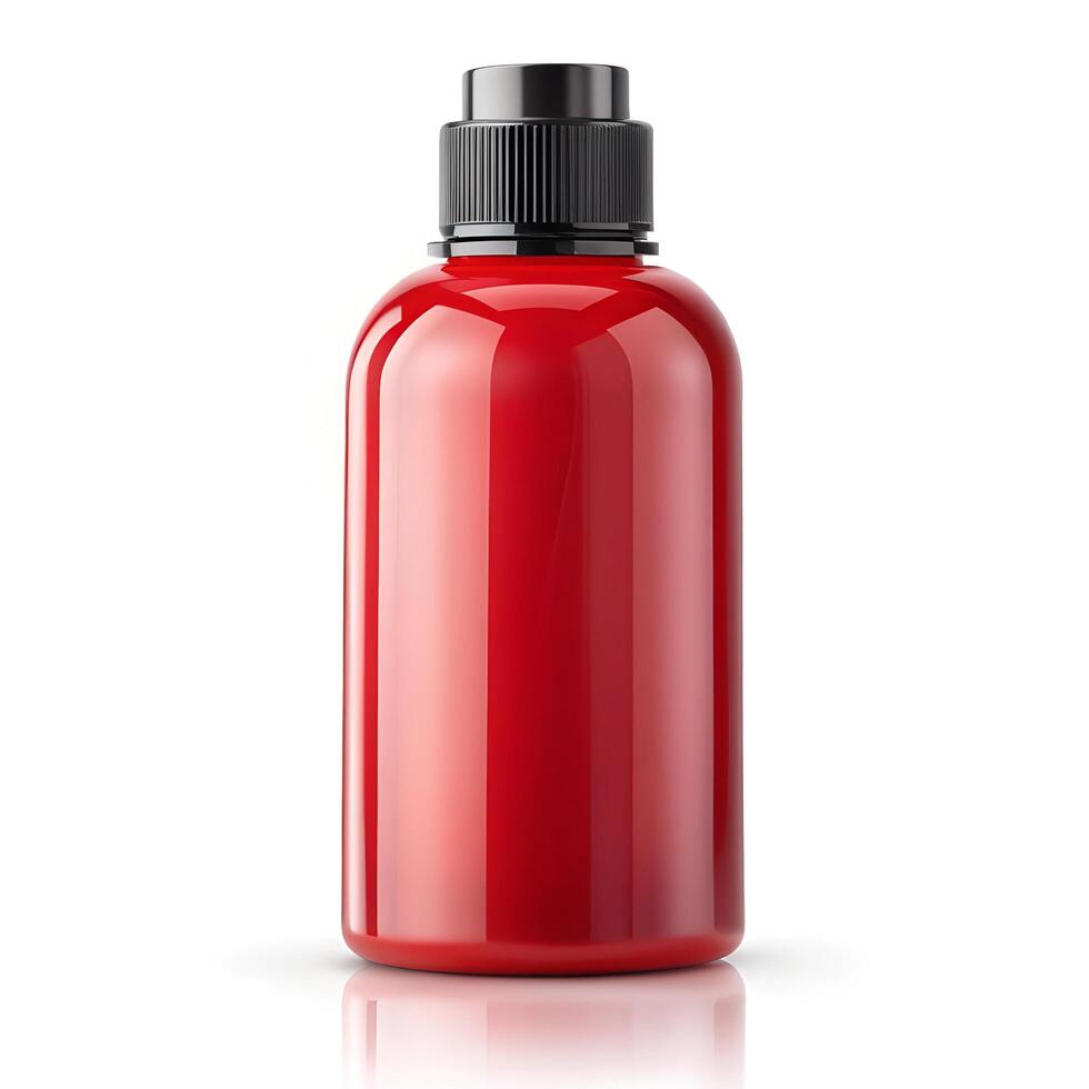 red plastic bottle photo