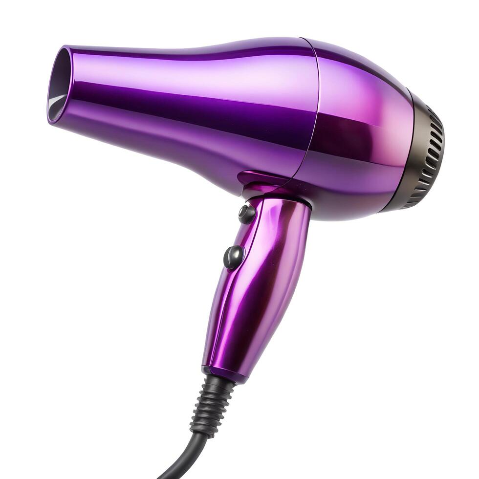 hair dryer isolated on white background photo