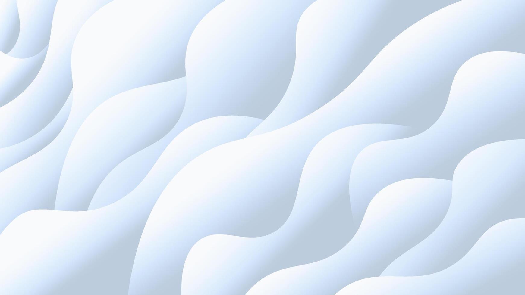 Soft Abstract Waves in a Light Hemispheric Pattern vector