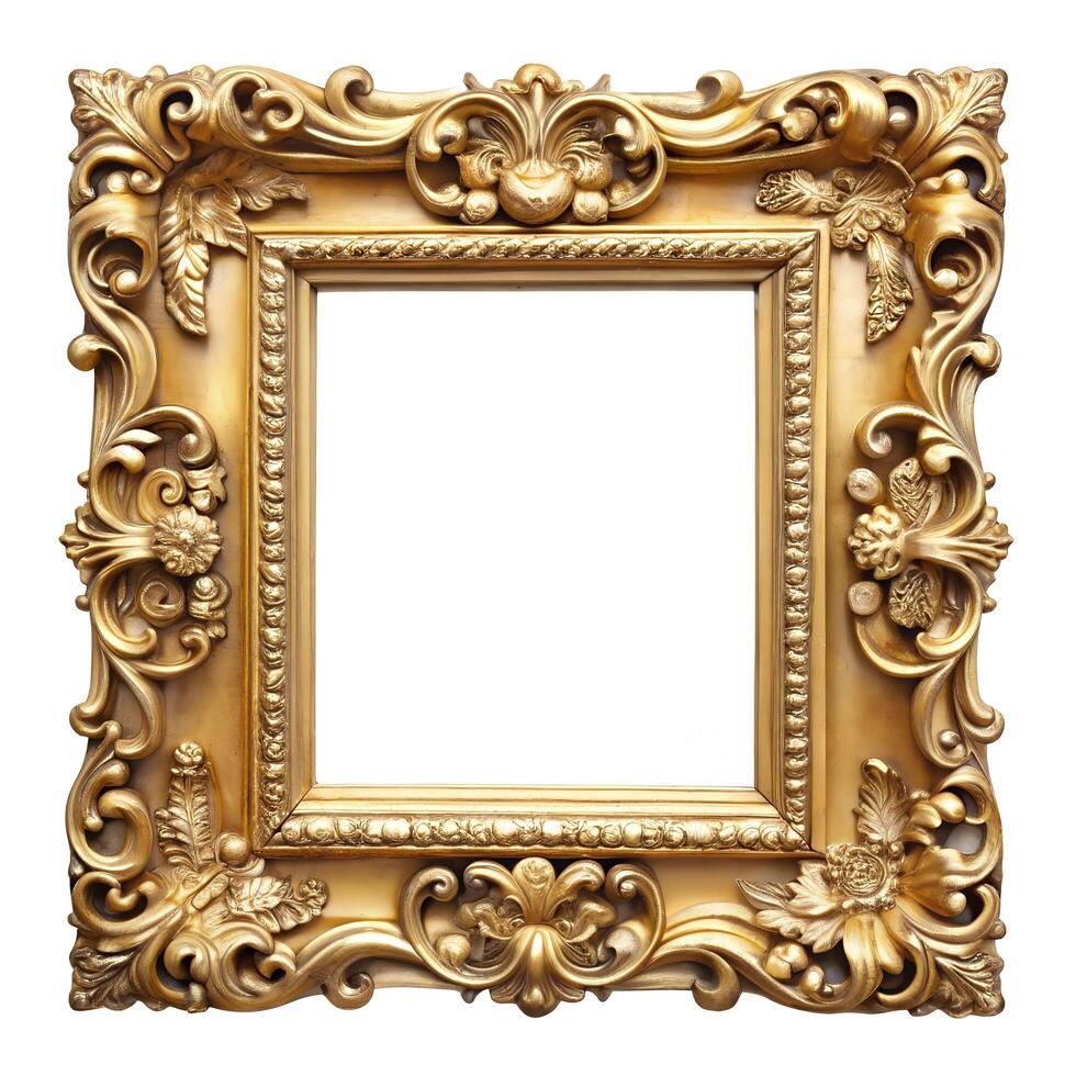 antique gold picture frame photo