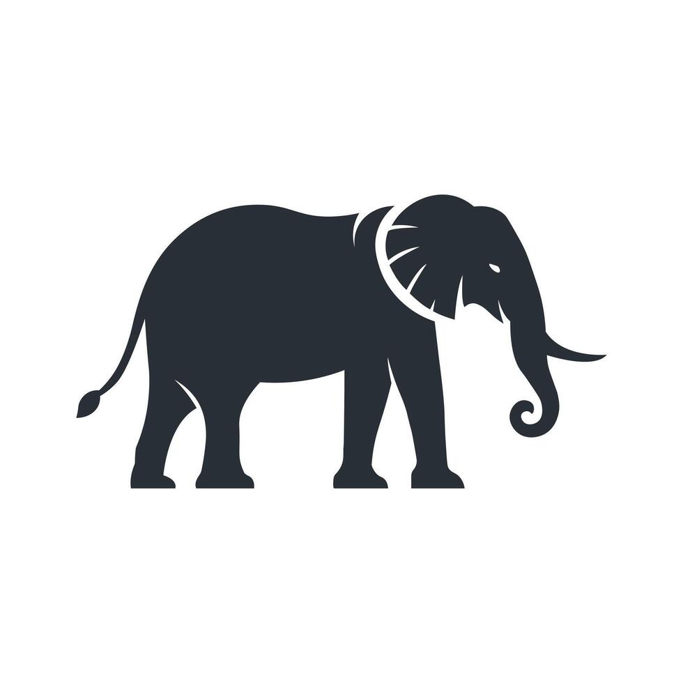 Elephant Silhouette icon vector