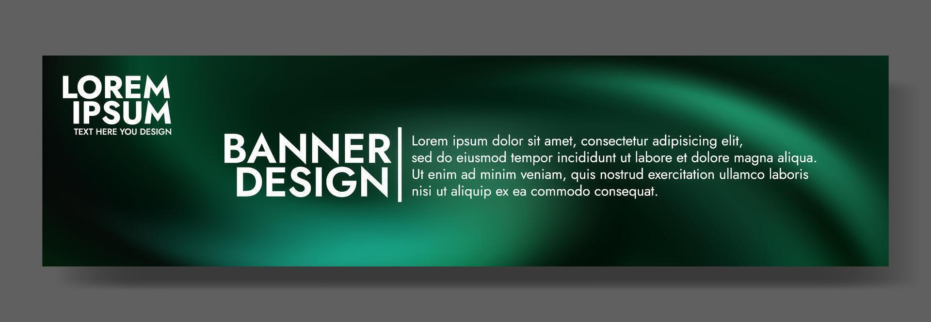 Beautiful green template with a wave background vector