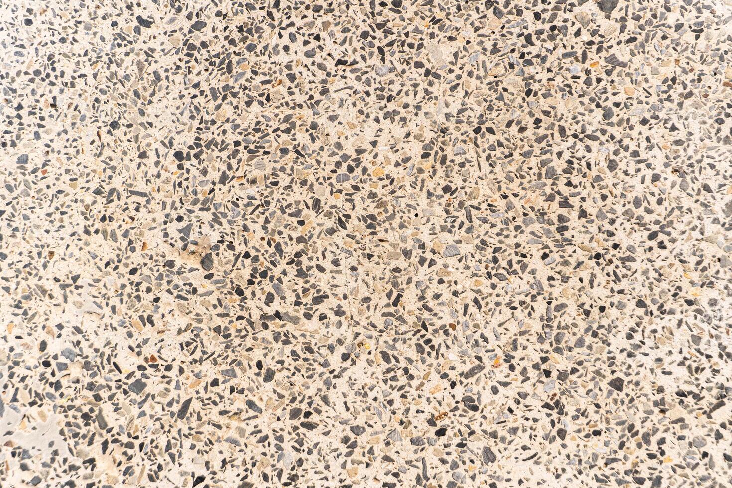 A close up of a concrete wall with black and white spots photo