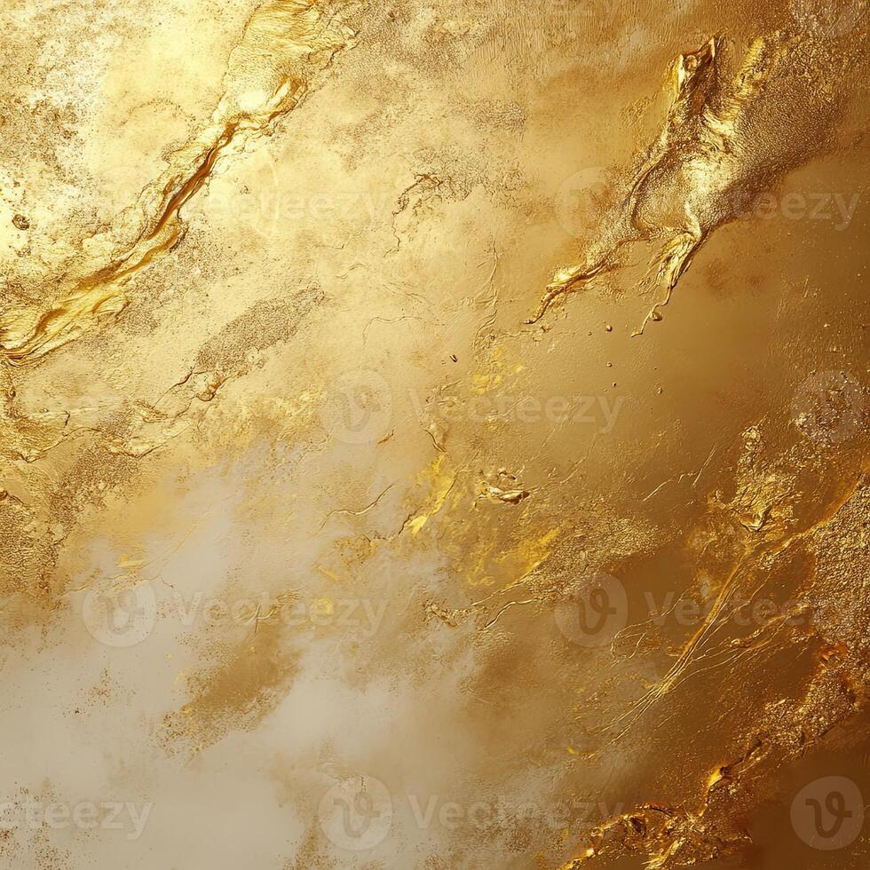 Golden textured surface with abstract patterns and warm tones reflecting light in a captivating artistic composition photo