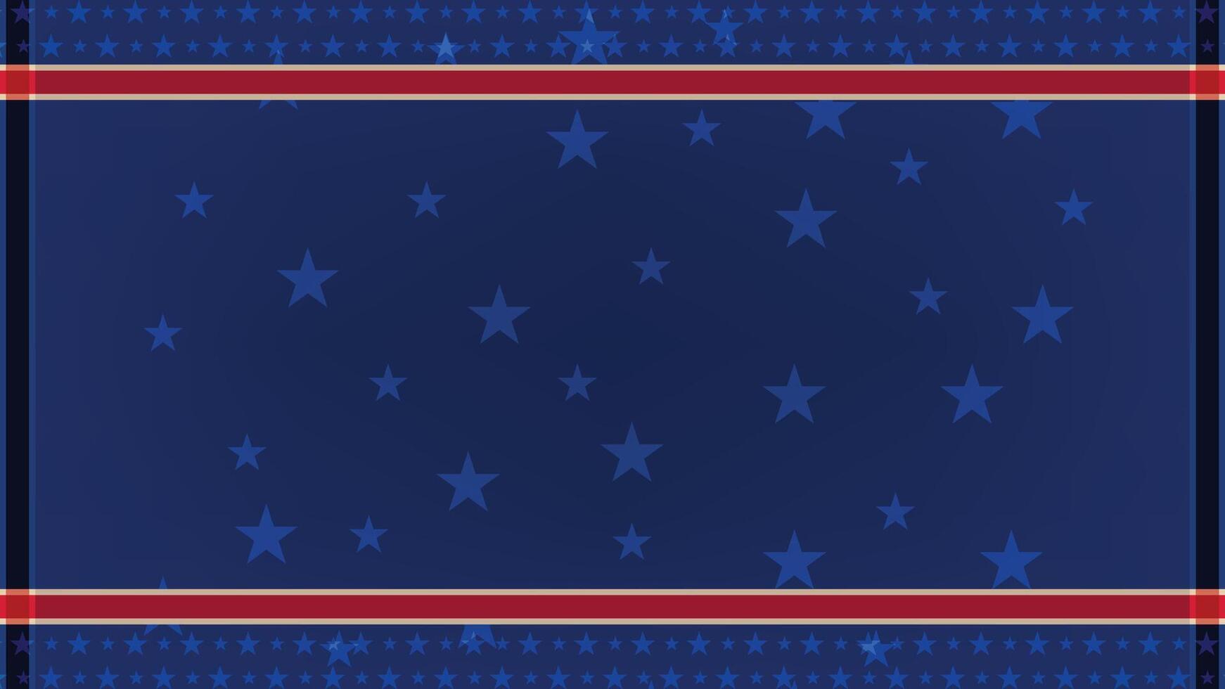 Colorful Stars Pattern on Deep Blue Background With Decorative Borders for Festive Occasions vector