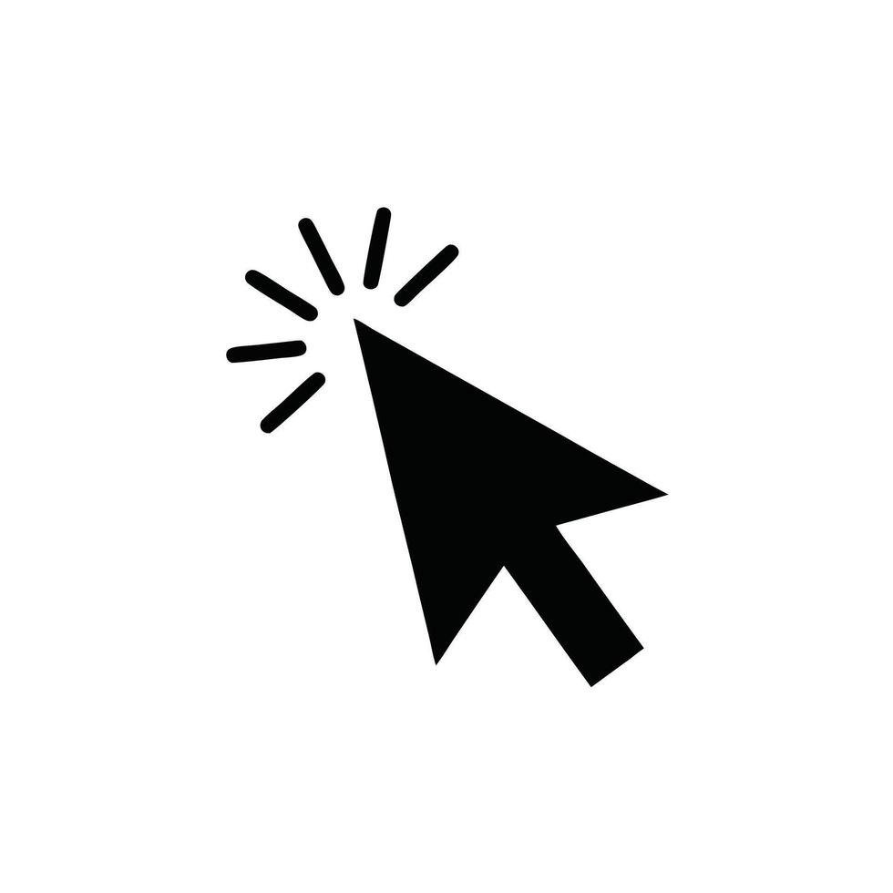 Computer Cursor Icon Mouse Pointer Clicking Symbol vector