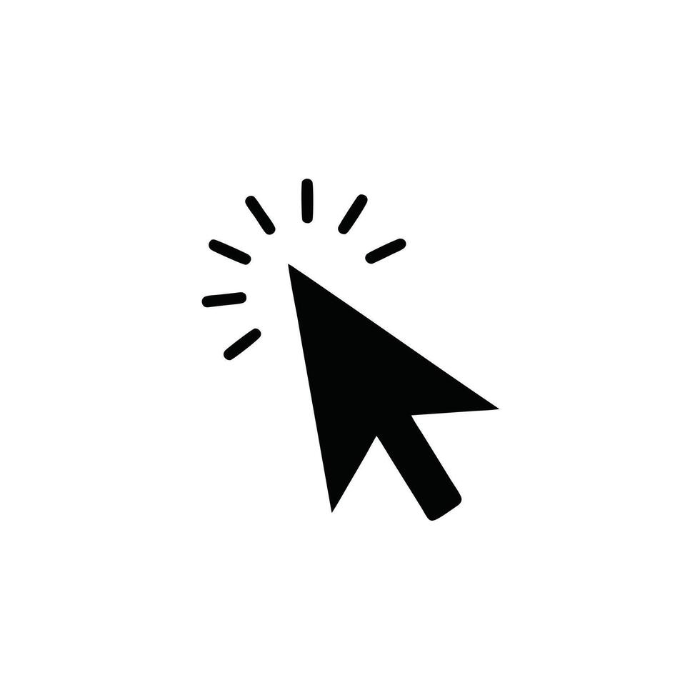 Minimalist Mouse Pointer Web Navigation Icon vector