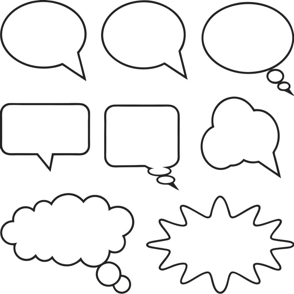 Speech Bubble and Exclamation Effects Comic Action Elements vector