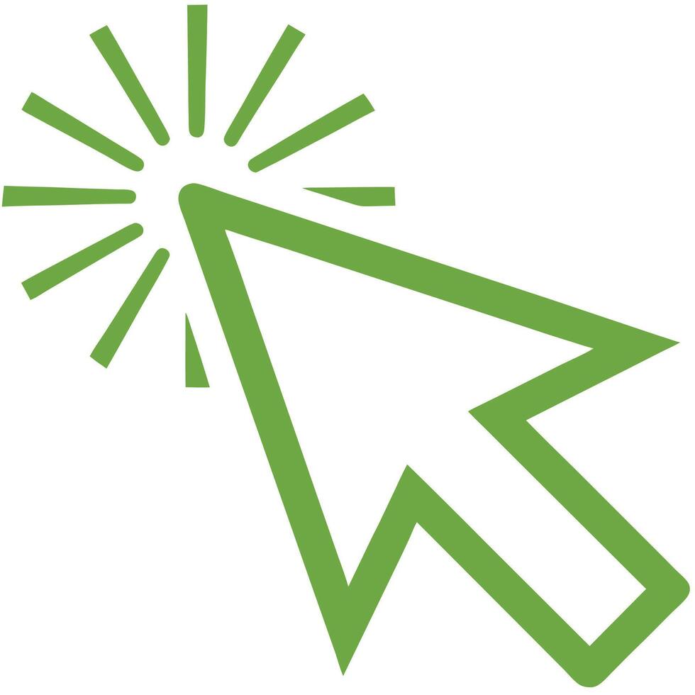 Arrow Cursor Illustration Simple Computer Click Symbol vector