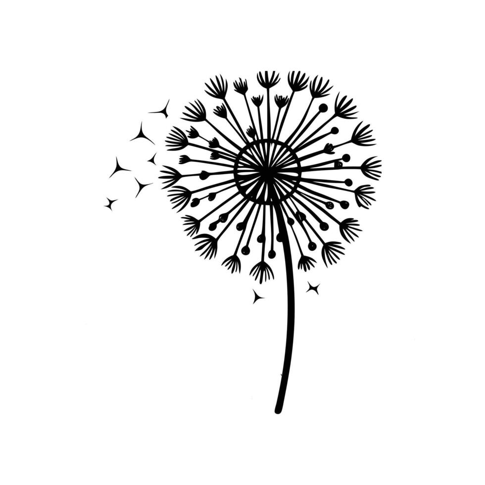 Windborne Dandelion Magic vector