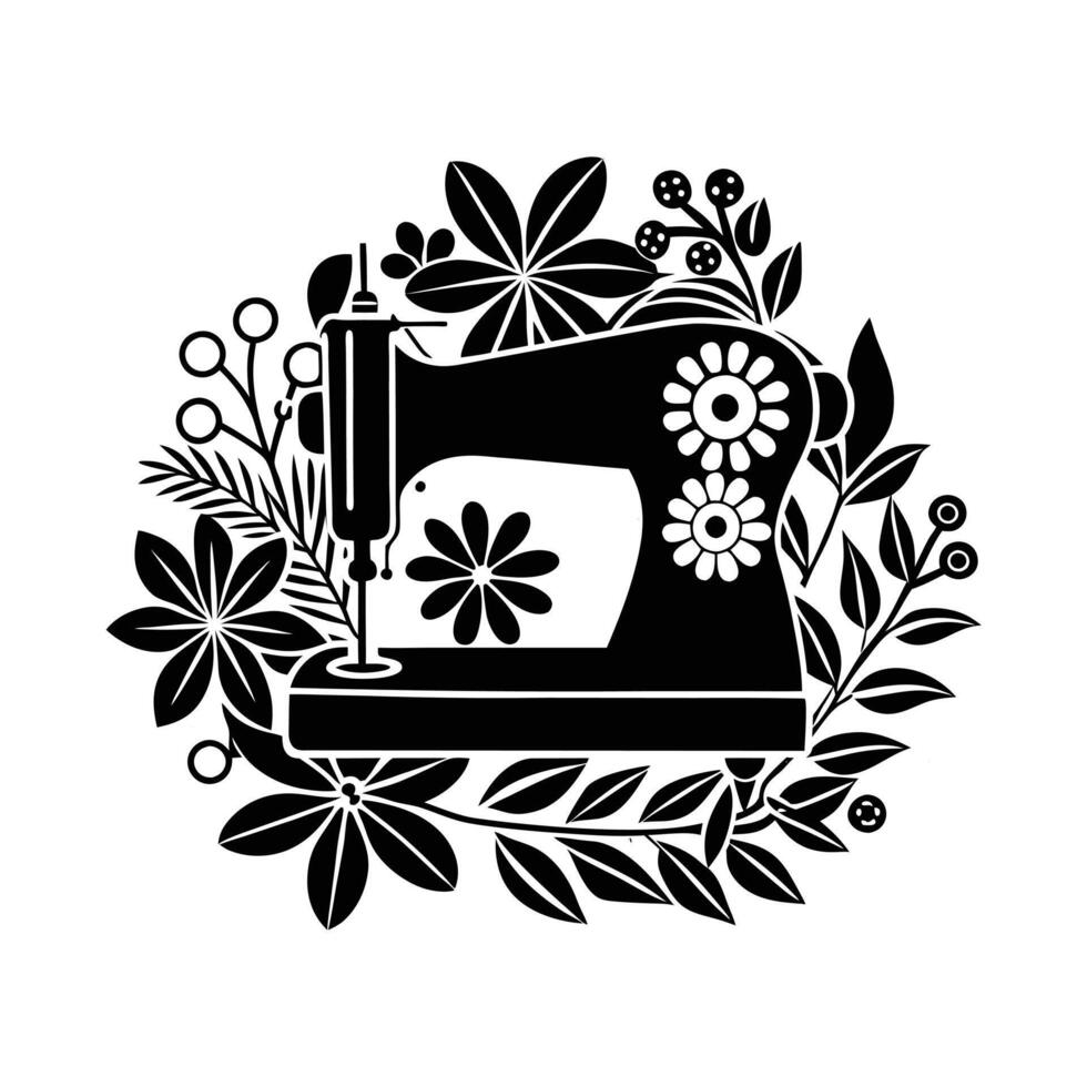 Handmade with Floral Love vector