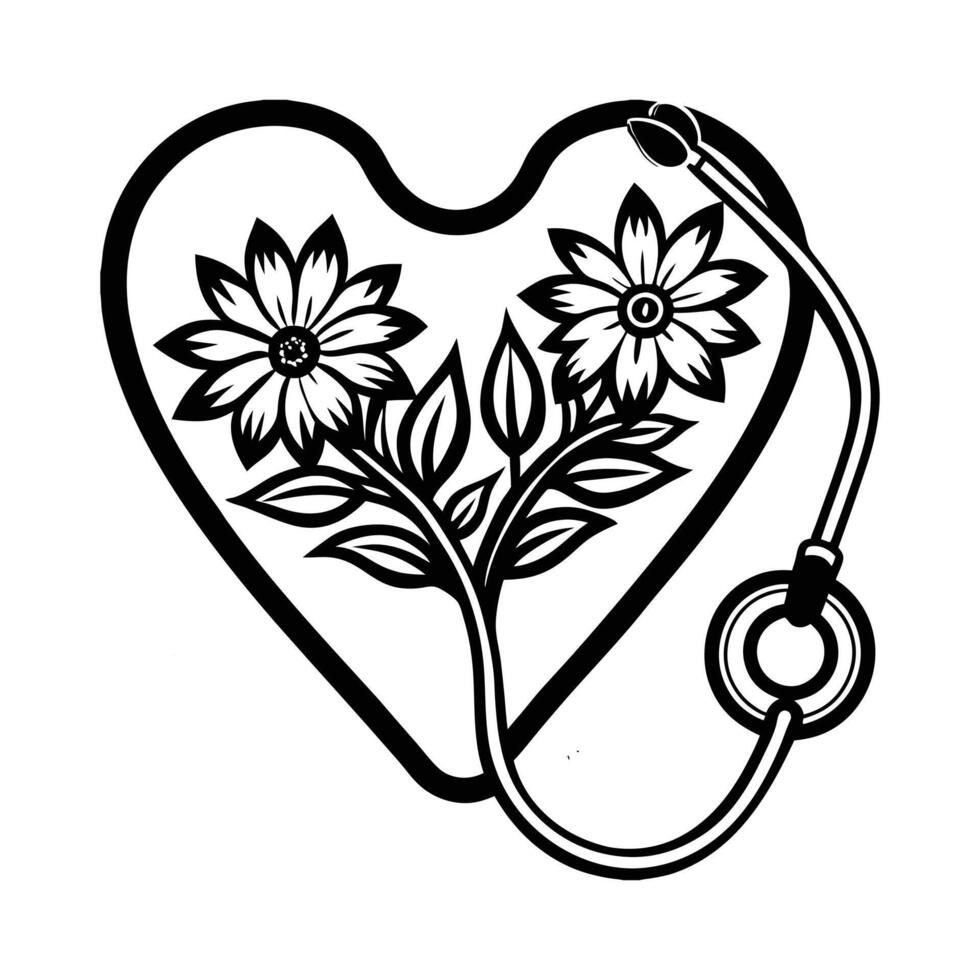 Blooming Medical Love vector