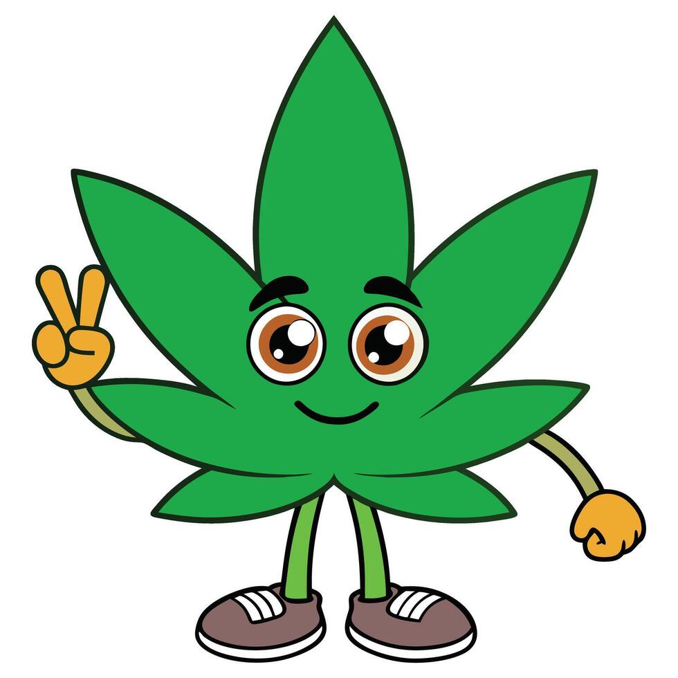 Detailed Cannabis Clipart with Vibrant Weed and Marijuana Images vector