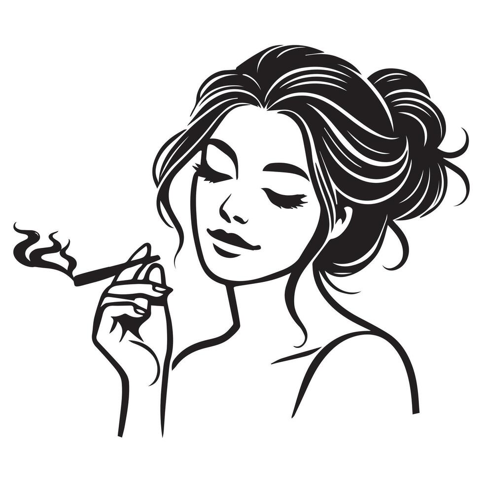 Stylish Cannabis Clipart with Weed and Marijuana Elements vector