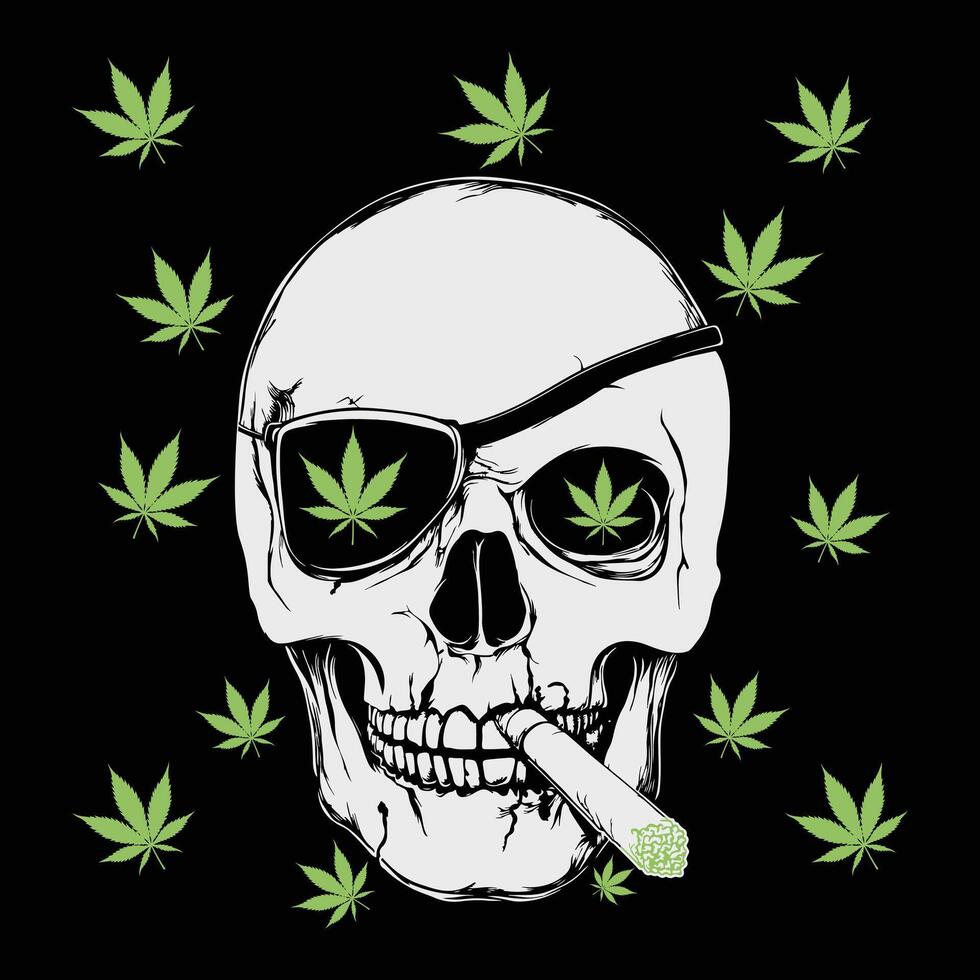 Unique Stoner Clipart with Weed and Smoke Illustrations vector
