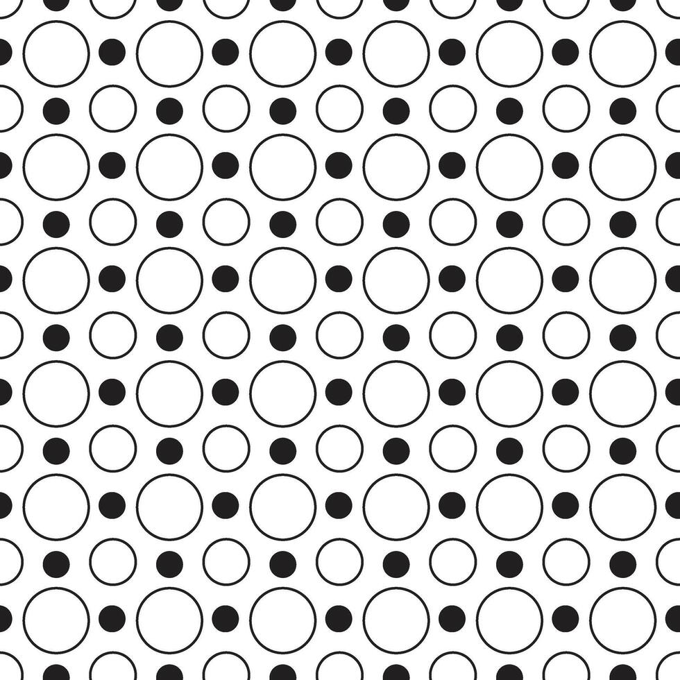 Black and White Circle Pattern vector