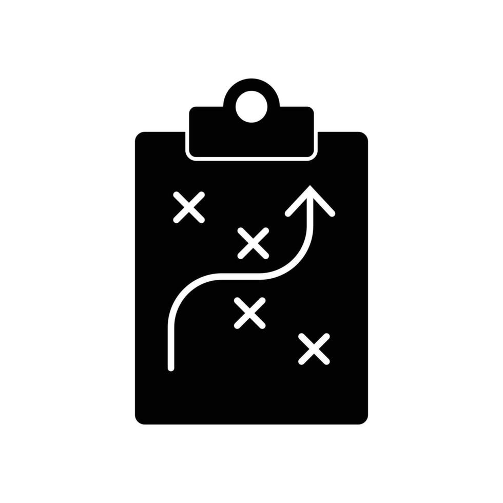 Icon Tactic Strategy football icon design template vector