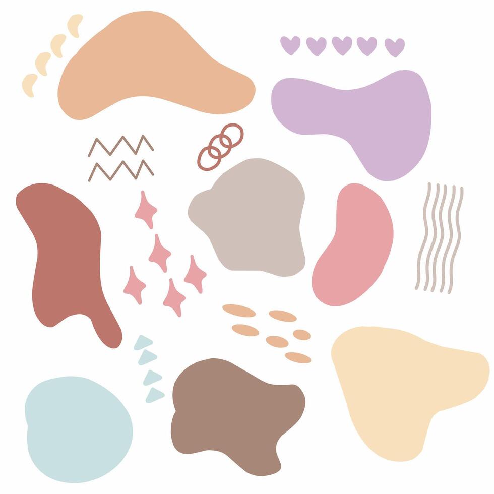 Abstract doodle shape. Modern illustration. vector