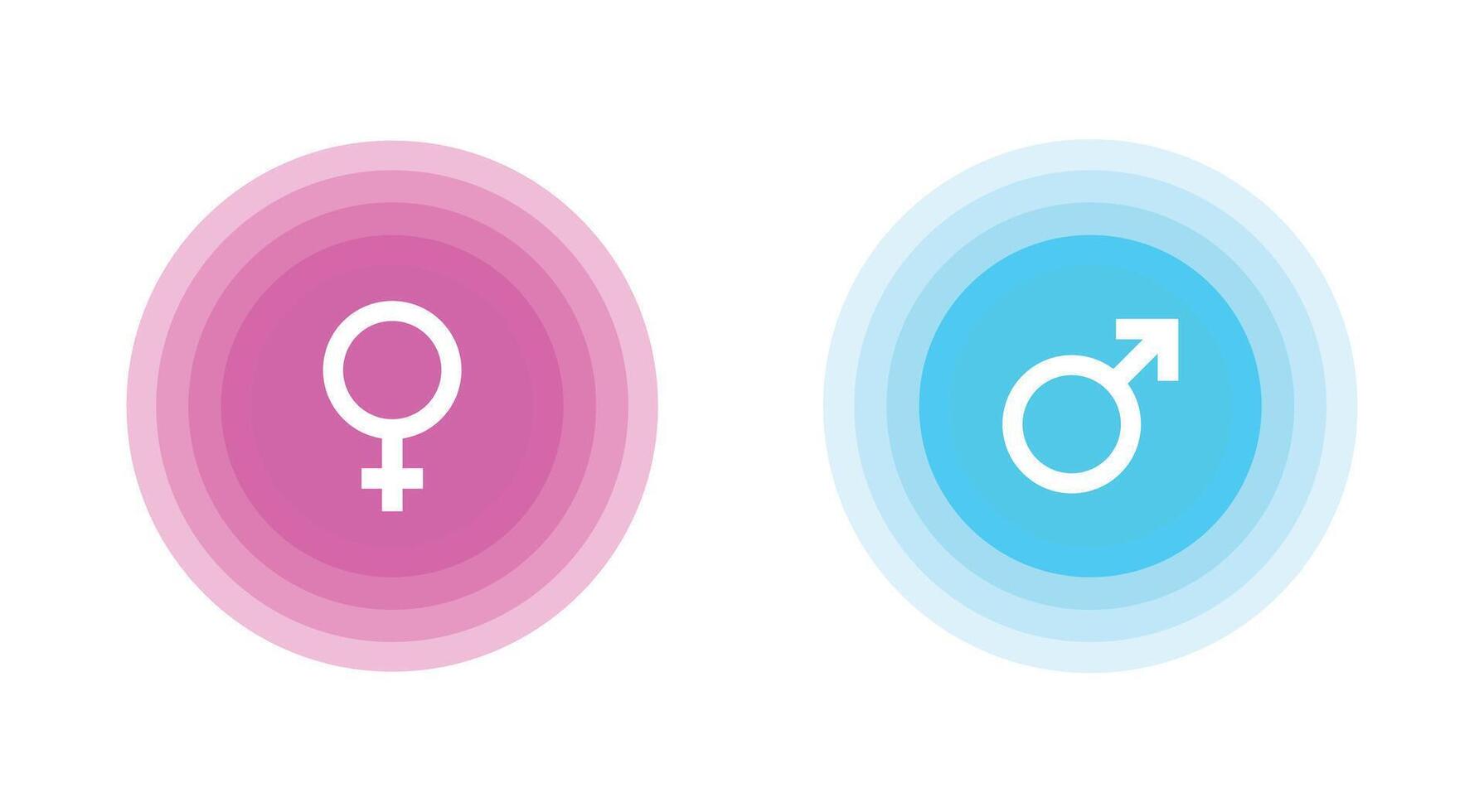 Gender symbols. Male, female sign gender equality icon illustration. Equality gender, arrow up and down position vector