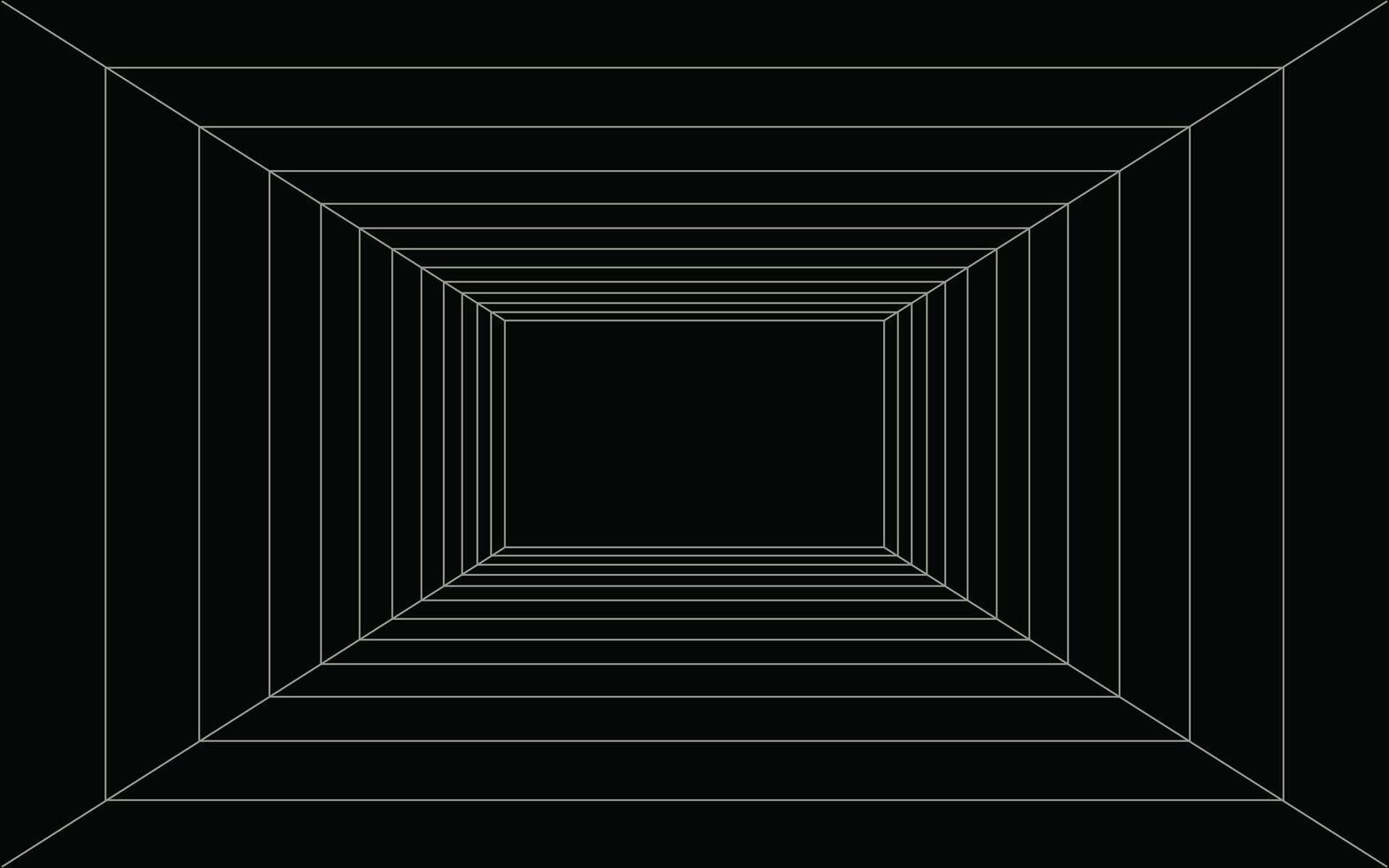 Abstract 3d tunnel. Abstract background with light. vector