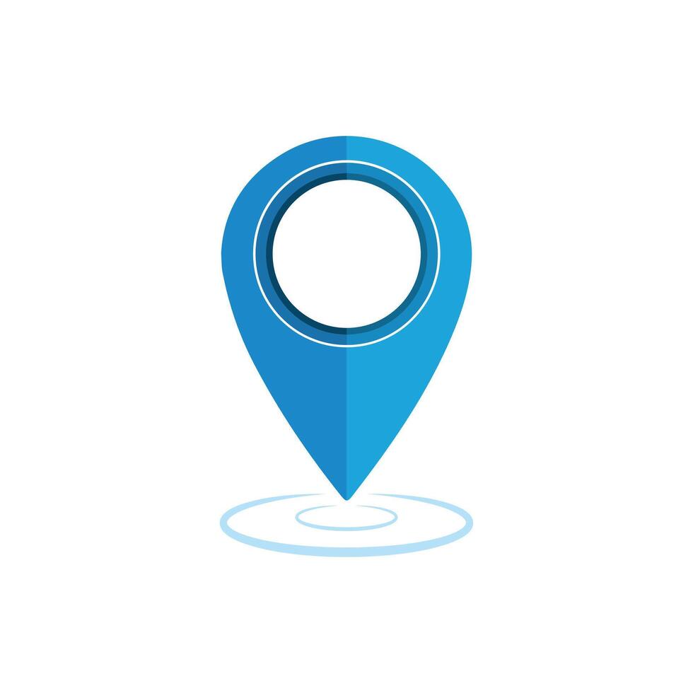 Location pin icon. Map pin place marker. Location icon. Map marker pointer icon set. GPS location symbol collection. Flat style - stock . vector