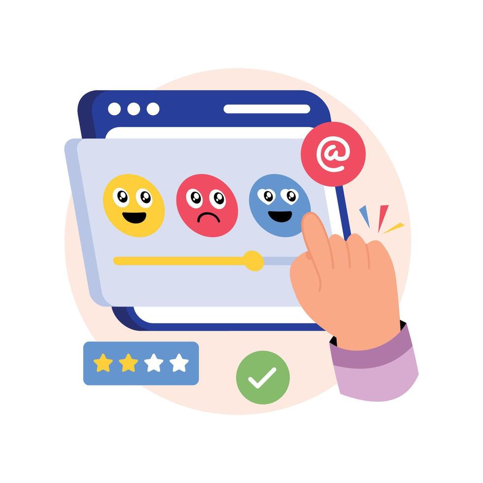 Feedback Concepts Style illustrations. EPS 10 File stock illustration vector