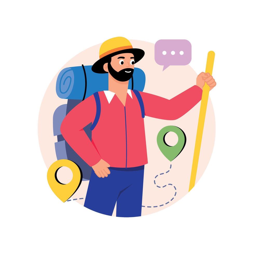 Adventure Concepts Style illustrations. EPS 10 File stock illustration vector