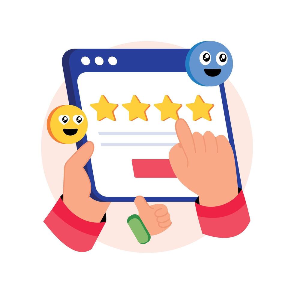 Customer Satisfaction Concepts Style illustrations. EPS 10 File stock illustration vector