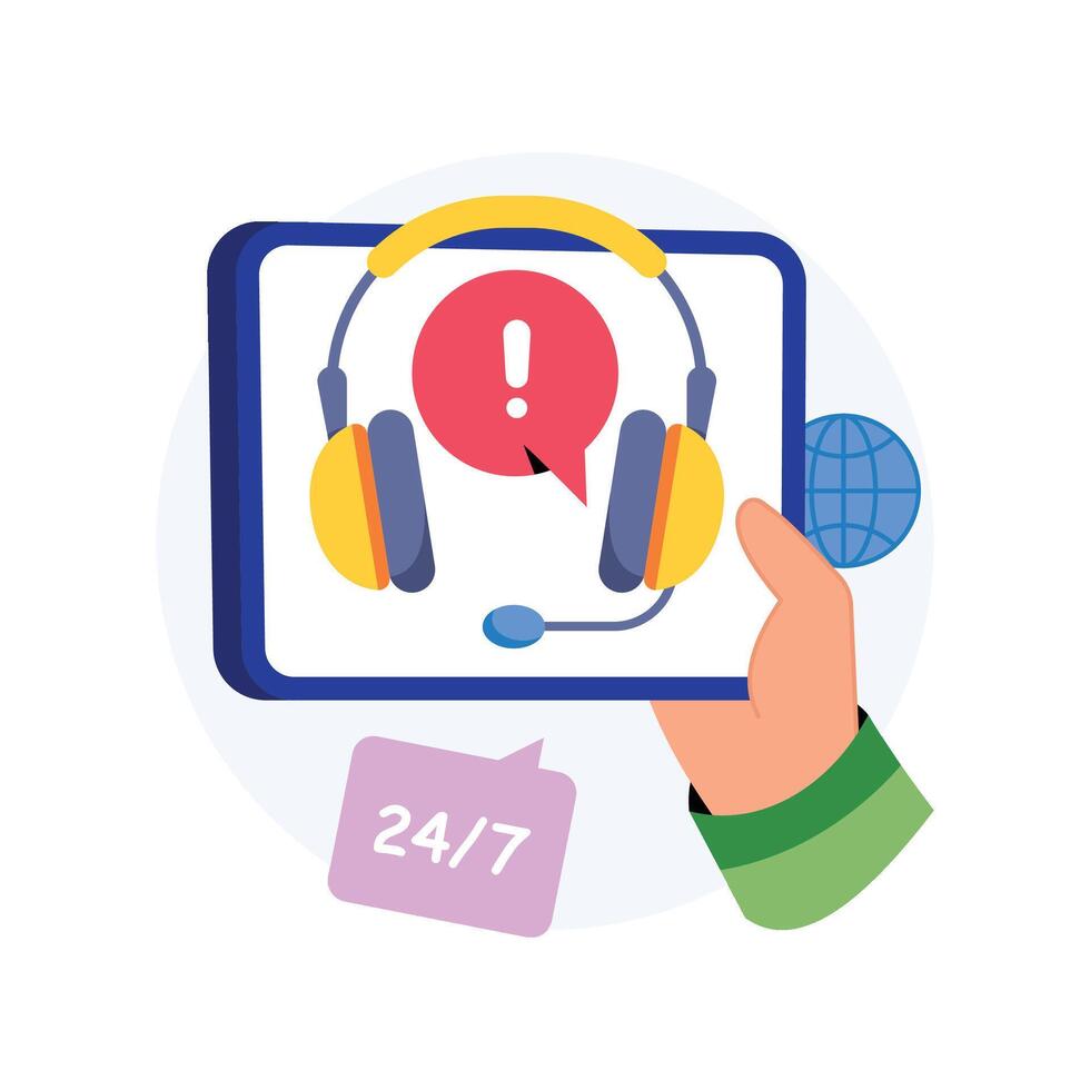 Client Service Concepts Style illustrations. EPS 10 File stock illustration vector