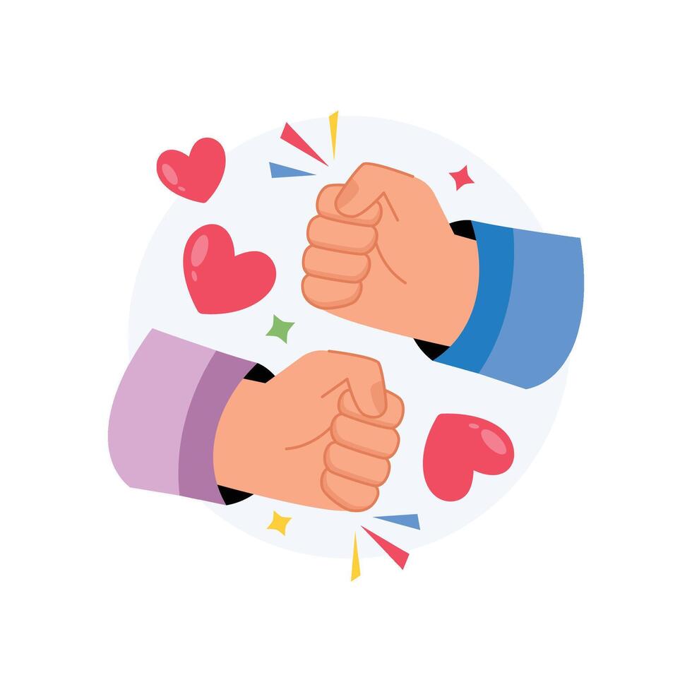 Friendship Concepts Style illustrations. EPS 10 File stock illustration vector