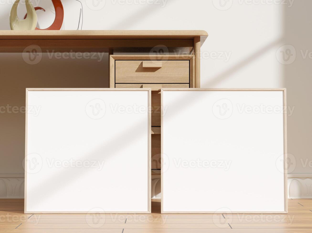 High Quality Mockup of a Blank Photo Frame