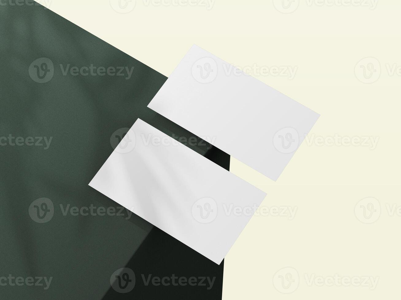 Professional mockup for business card presentations photo
