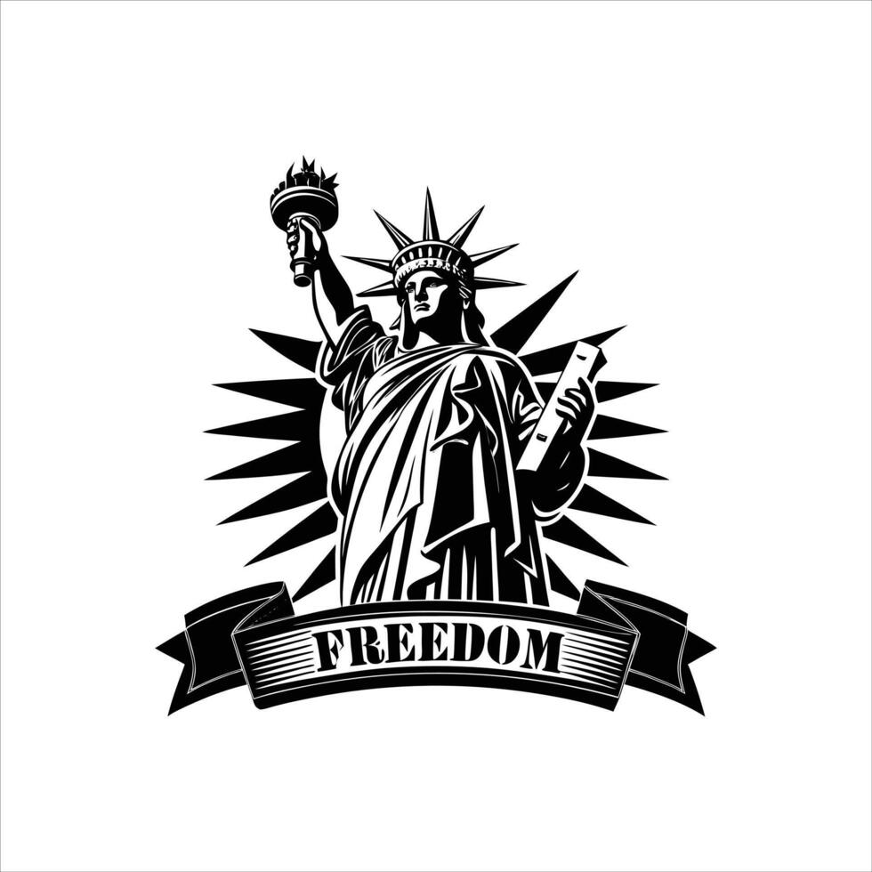 Statue Liberty Freedo vector