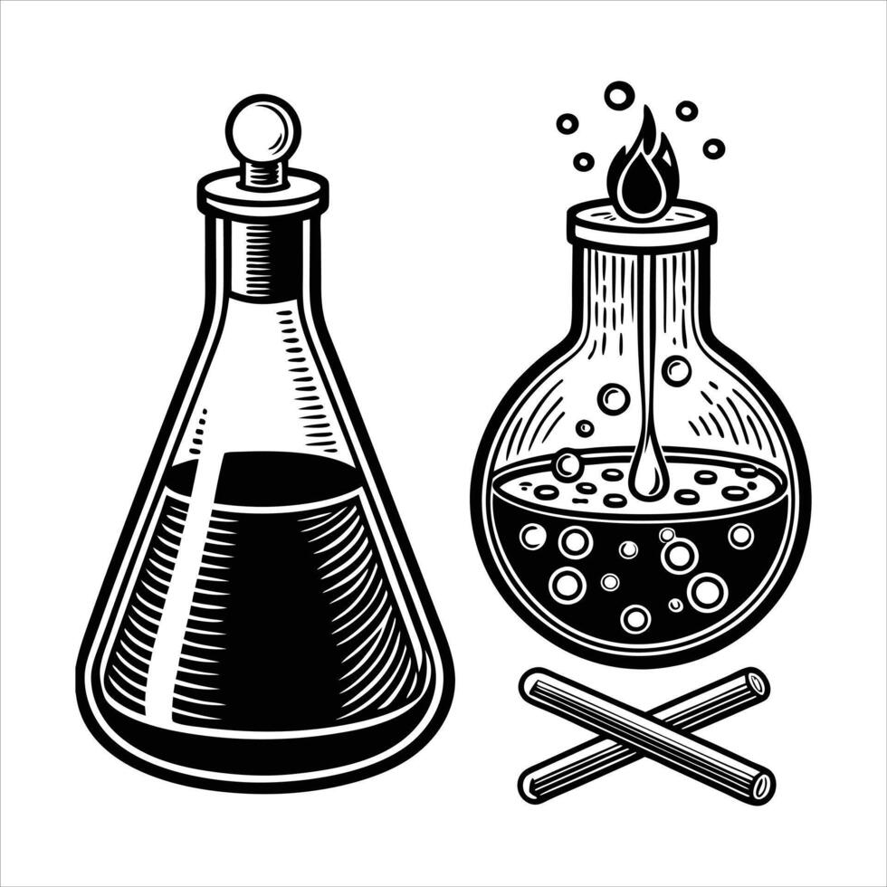Science Jar Clipart Royalty vector