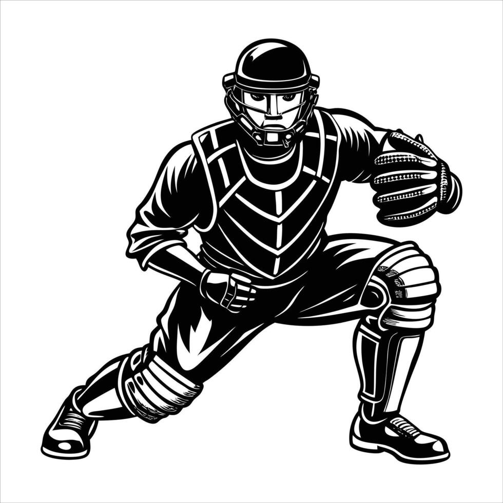 Batsman Silhouette Pack vector