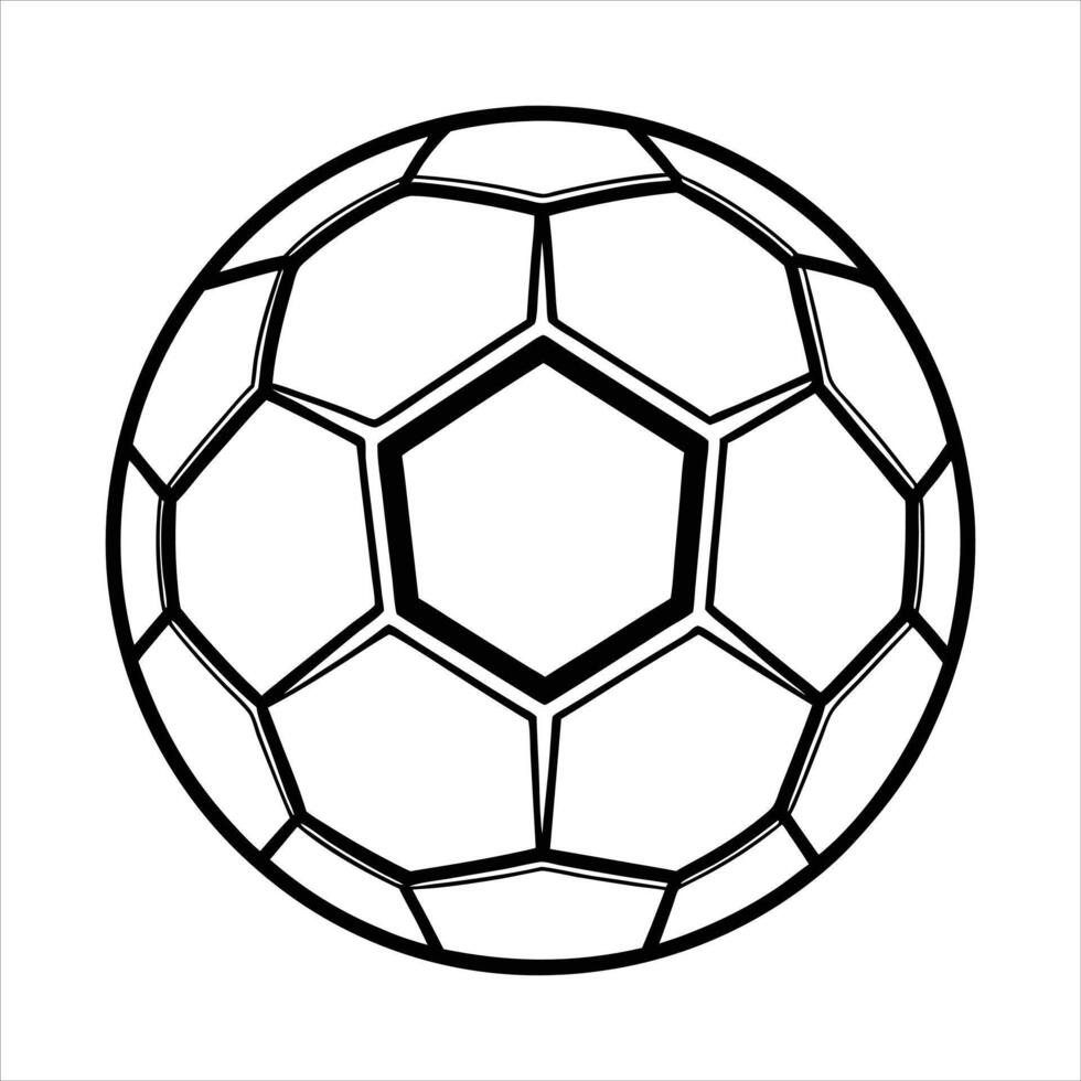 Soccer balls outline Royalty vector