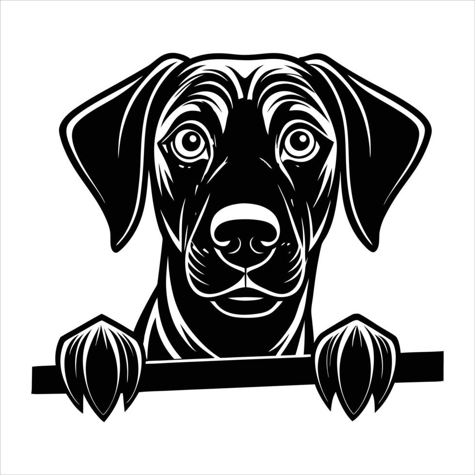 A bold black and white illustration vector