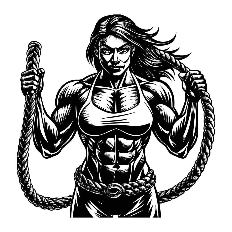 Women Body Building Vectors