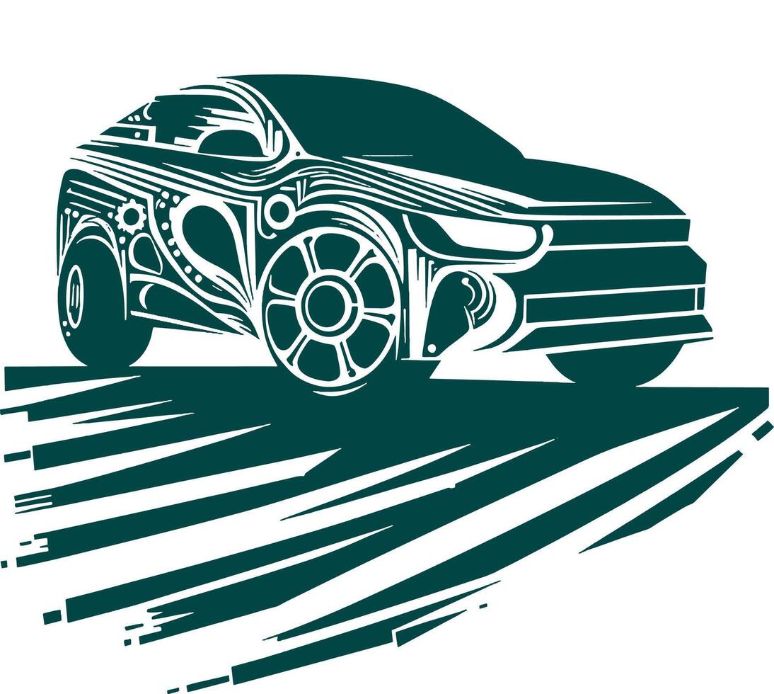 car design illustration vector