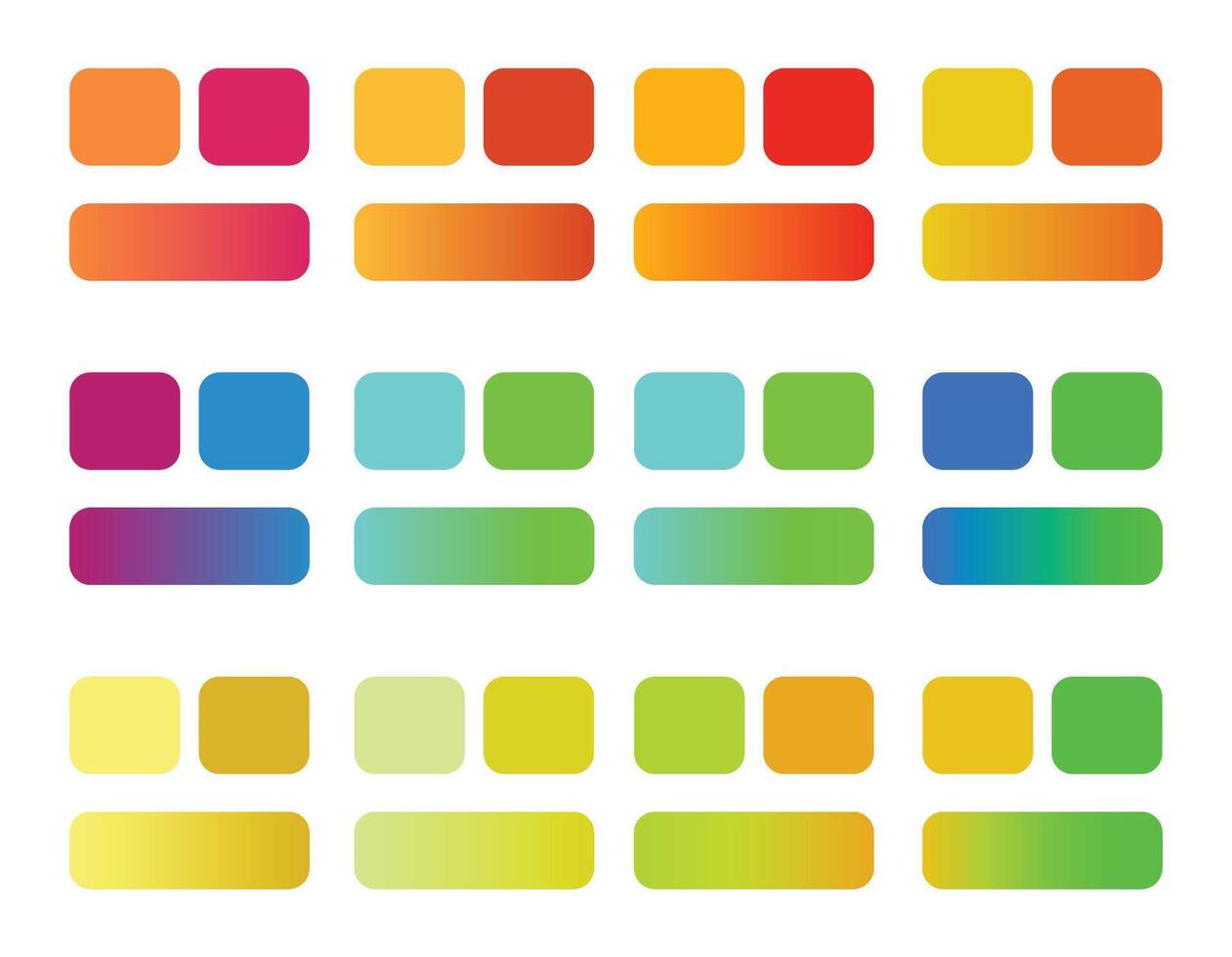 Colorful squares with different colors vector